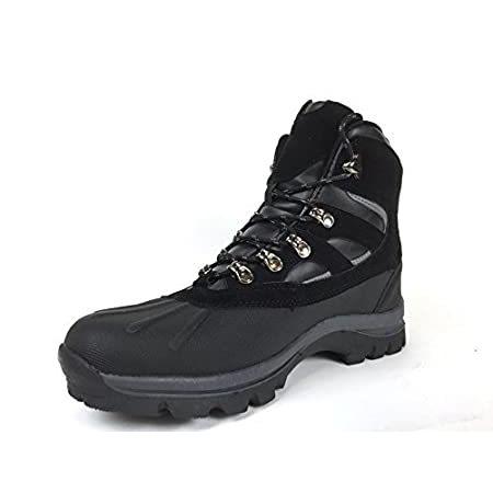 【国内発送】 特別価格　Laboメンズ防水作業ブーツ カラー: ブラック スノーブーツ