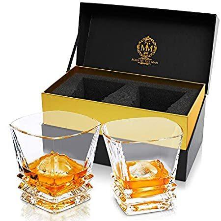 品質保証 Box. Gift Elegant 5.1cm Of Set Glasses Whiskey Deco 特別価格　Art Lead-Free L Crystal アルコールグラス