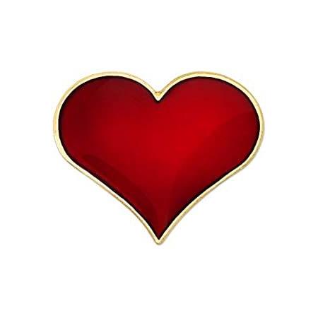 輝い 特別価格pinmartのレッドハートゴールドメッキバレンタインの日エナメルラペルピン3 4 100好評販売中 ブローチ ピンブローチ Raffles Mn