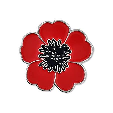 ブランド雑貨総合 Poppy Red 特別価格pinmart 輸入品 Flower 5好評販売中 Dayラペルピンw 磁気バック Memorial Remembrance メンズアクセサリー Www Construction Gouv Cg