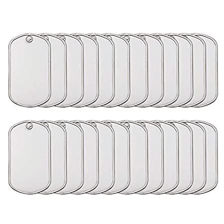 新版 特別価格 Military Dog s Stainless Steel Matte Finish 25 50 100 Count Id 55 以上節約 Turningheadskennel Com