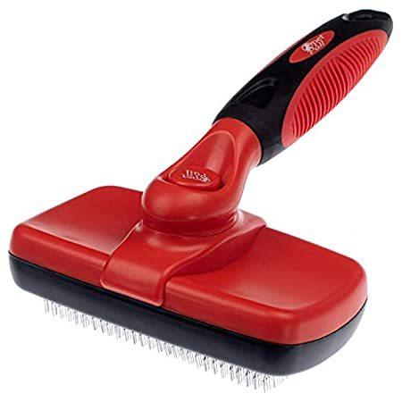 特別価格 Self Cleaning Slicker Brush &#x2013; Pet Pull Dog Brush Gently Removes Loose Pet H ハンモック