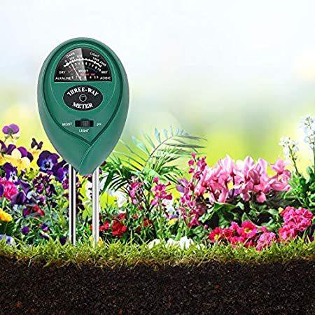 今季ブランド Soil Damsimz 特別価格 pH Tester pH Moisture/Light/Soil for Tester Soil 3-in-1 Meter, 土壌酸度計、土壌水分計