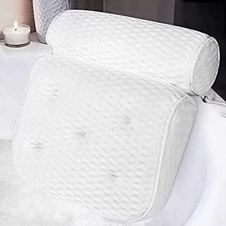 贅沢屋の 特別価格　Bath Pillows For Tub Ergonomic Bathtub Pillow Adopts 4D Mesh & 7 Suction Cu その他浴室、浴槽、洗面所設備
