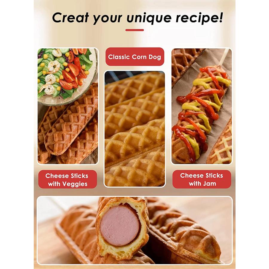 特別価格 Moongiantgo ホットドッグワッフルメーカー マシン 業務用ワッフルメーカー コーンドッグメーカー ノンスティックステンレススチール 110ボルト B098wvr1j8 Stkt Store World 通販 Yahoo ショッピング