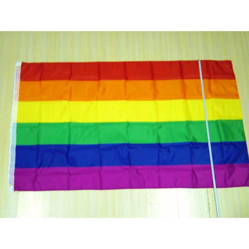 レインボーフラッグ LGBT 大型フラッグ 4号 150cmX90cm DM便送料無料｜stl-ys｜05