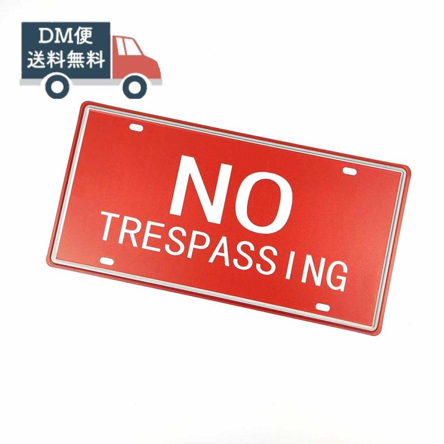 ブリキ看板 No Trespassing 不法侵入 立ち入り禁止 警告 カフェやお店に レッド Ka338 雑貨ショップstl 通販 Yahoo ショッピング