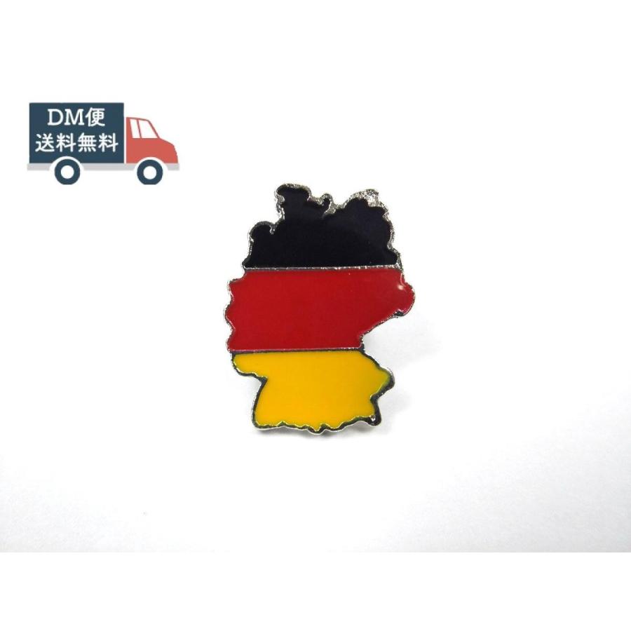 ドイツ 国の形 国旗カラー ピンバッジ DM便｜stl-ys