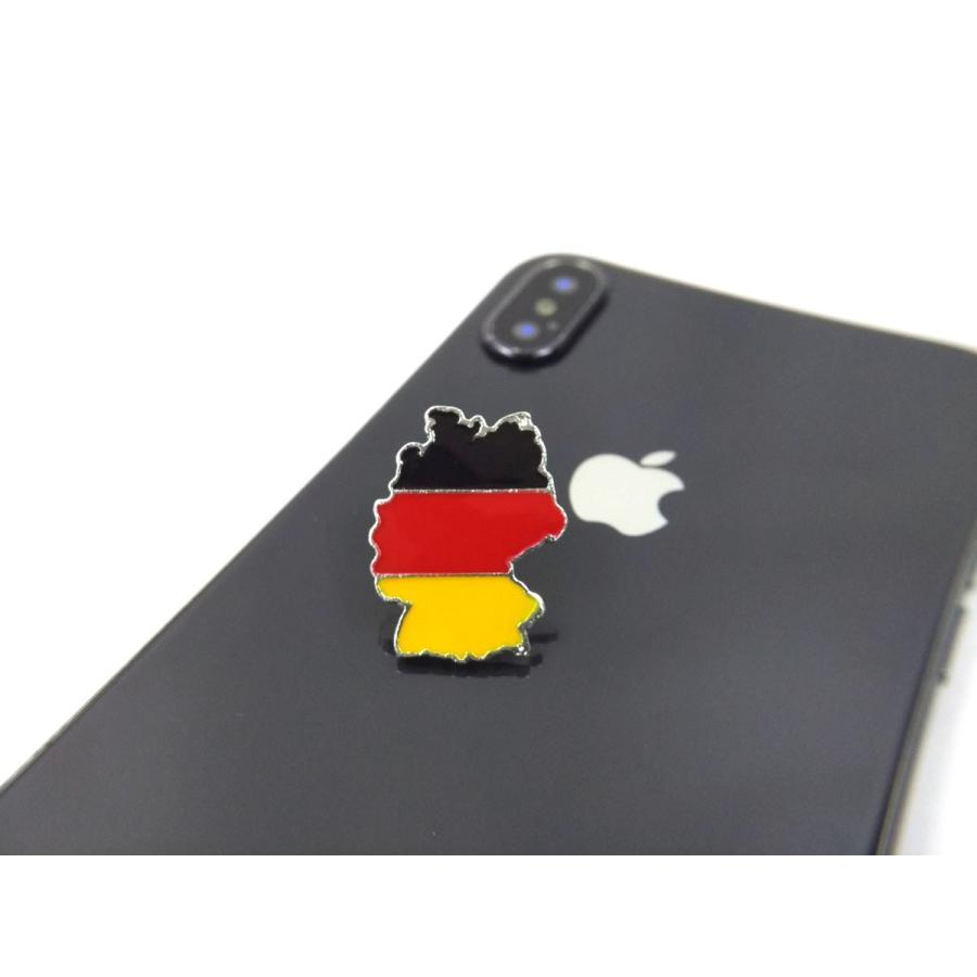 ドイツ 国の形 国旗カラー ピンバッジ DM便｜stl-ys｜03