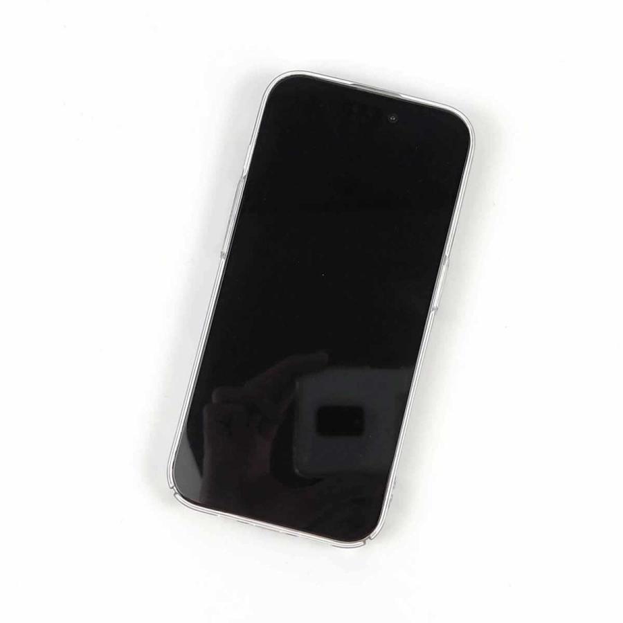 iPhone 15 Pro用 薄型ハードケース カバー シンプル 透明 クリア 側面フル保護 PC｜stl-ys｜02