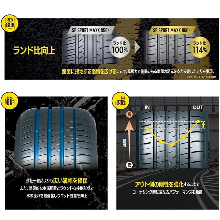 SPORTMAX（DUNLOP） 4本セット ダンロップタイヤ 235/45R18 98Y XL 060 