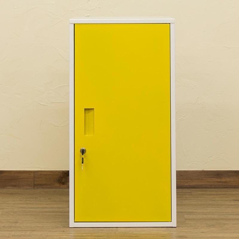 キューブBOX 鍵付きロッカー ハイタイプ BK/BL/RD/WH/YE 貴重品ロッカー