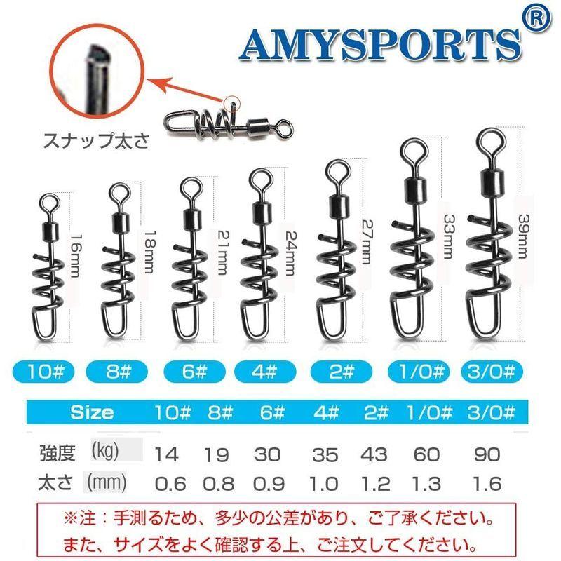 贅沢屋の 釣り仕掛け 仕掛け用品 Amysports スイベル サルカン エギング スナップ 釣り サルカン ルアー スナップ エギ スイベル スナップ サルカン スナップ Www Threeriversofs Com