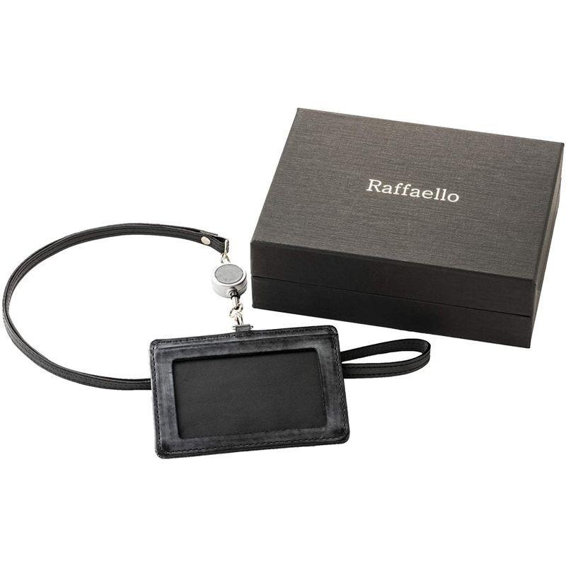 ラファエロ ブライドルレザー リール付き メンズ Idカードケース Idカードホルダー ブランド リール ストラップ 本革 堅実な究極の