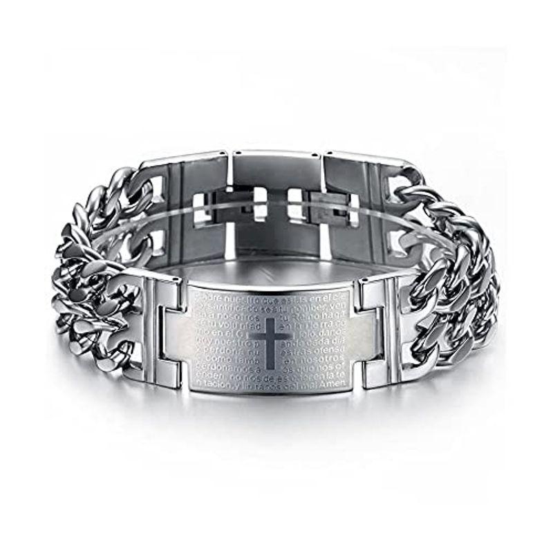 腕時計 アクセサリー 変更ok メンズブレスレットステンレス製 バングル幅広 ファション 人気 銀クロスブレスレット ウォッチ ベルトstyle ステンレス 腕輪バングル聖 Zrcricjhwm Www Ludlowbar Com Au