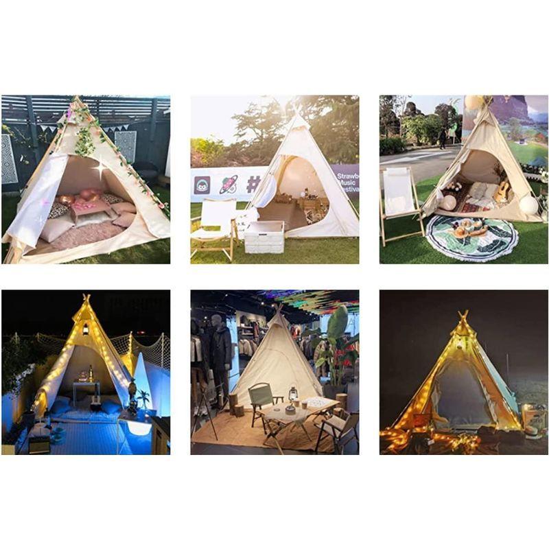 激安正規 2x2メートルのキャンバスキャンプピラミッドテント屋外または屋内で2人用の大人のインドのティピーテント S T Mヤフーshop 新品完璧 Smiledesignorthoms Com