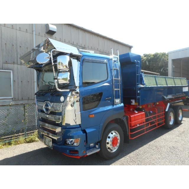 日野 17プロフィア ミラー格納式フロントバイザー (D2E-601