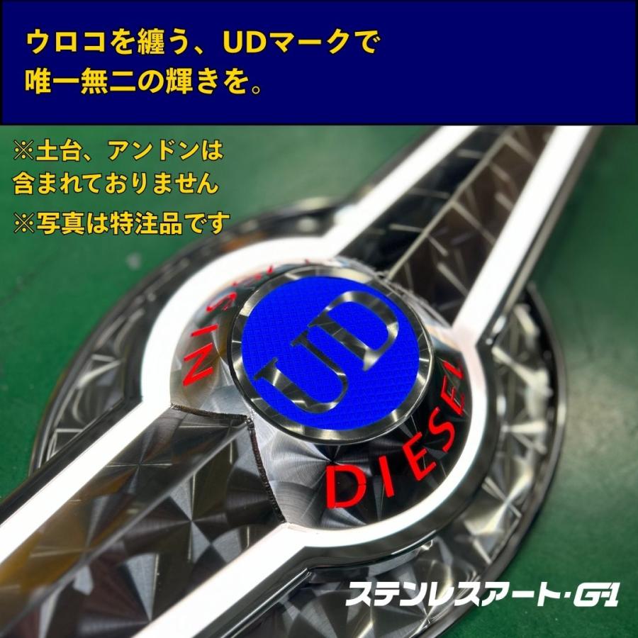 T/S製 UDマークDXアンドン エンブレム クオン ウロコ ステンレス
