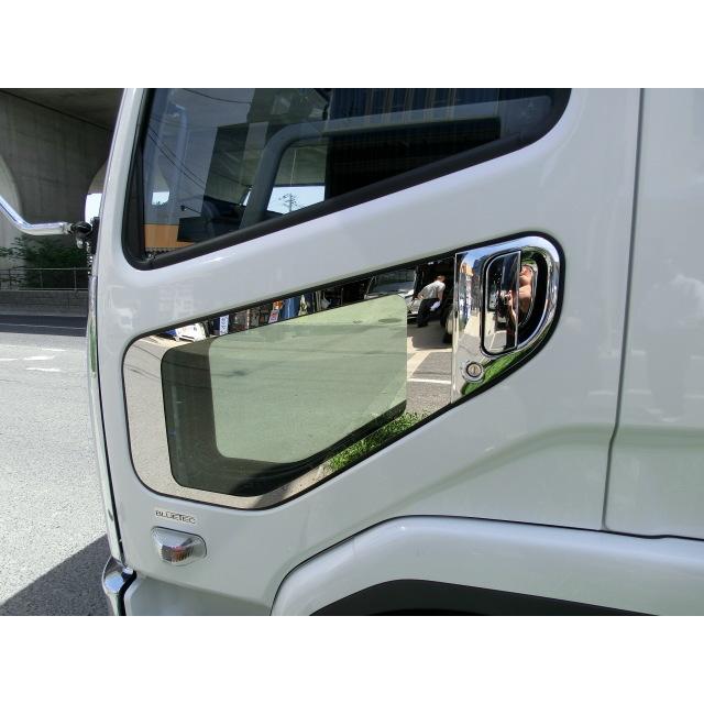 ふそう ベストワン / NEW フルコンファイター 安全窓枠 鏡面 ふそう ベストワン / NEW フルコンファイター 安全窓枠 鏡面