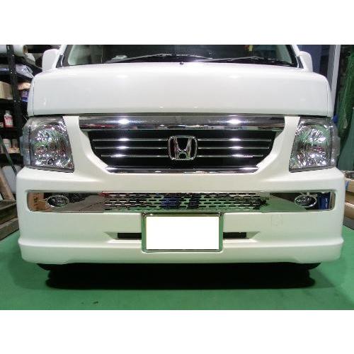 ホンダ バモス フロントバンパーパネル（鏡面) : ステンレス