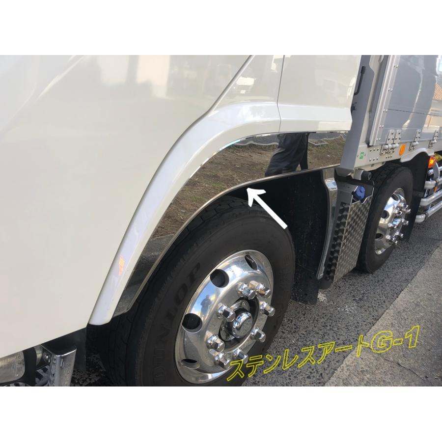 いすゞ ファイブスターギガ マッドガード 鏡面 R L 交換式 I10 Mudguard Side 27 140h 00 700 ステンレスアートg 1 通販 Yahoo ショッピング