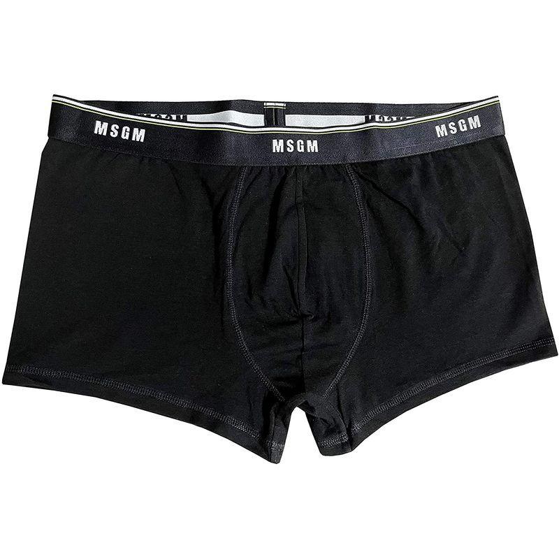 エムエスジーエム Msgm ボクサー パンツ トランクス Boxer かっこいい 綿 無地 おしゃれ ブラック ｍ 並行輸入品 国内初の直営店