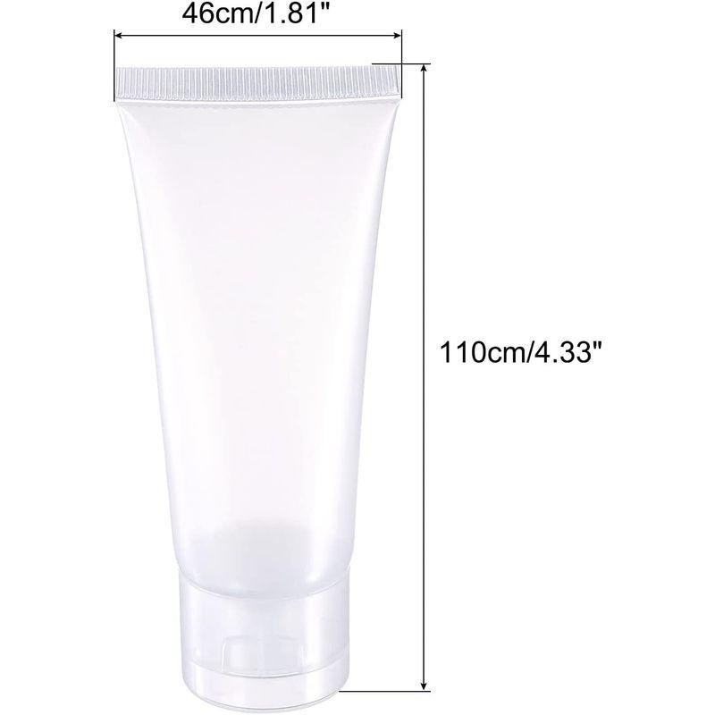 正規品】 PATIKIL 5ml 圧搾チューブ 20本 空の化粧品チューブ プラスチック フリップリッド付き 旅行 世帯用 クリア PATIKIL 50ml 圧搾チューブ 15本 空の化粧品チューブ プラスチック フリップリッド付き 旅行 世帯用 クリア