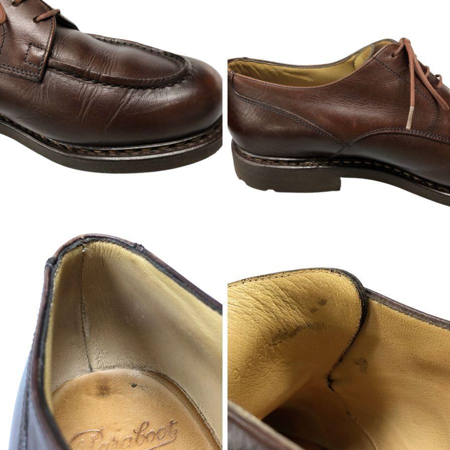 パラブーツ レザーシューズ シャンボード Uチップ カーフ