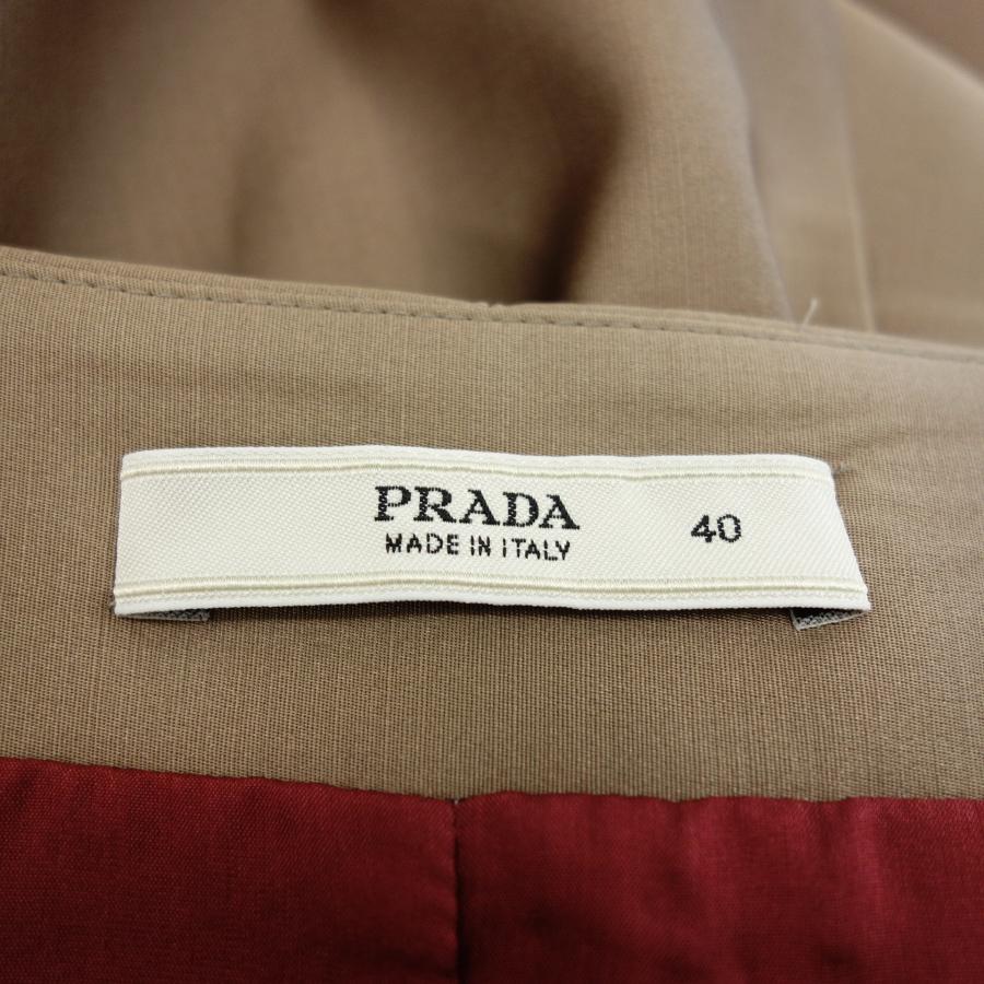 美品◆プラダ シルクスカート スリット ベージュ レディース 40 PRADA【AFB47】｜stocklab｜06