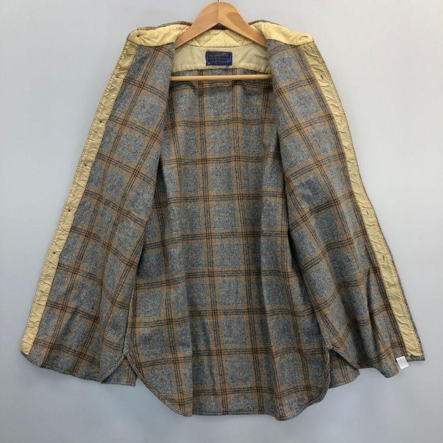 中古◇ペンドルトン 70S チェックシャツ ウール ベージュ系 メンズ