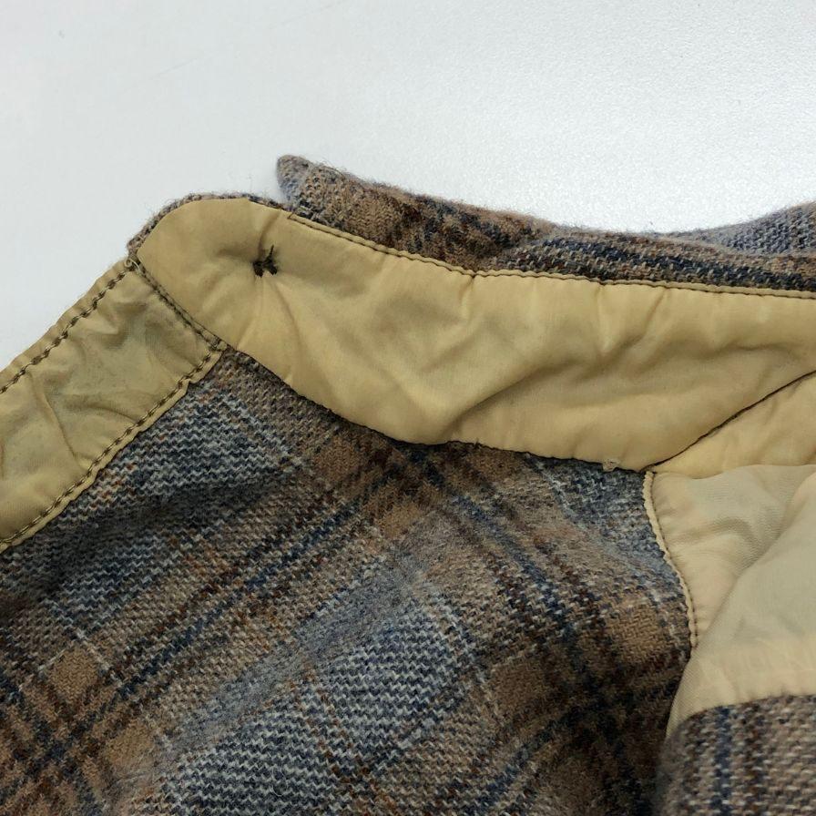 中古◇ペンドルトン 70S チェックシャツ ウール ベージュ系 メンズ