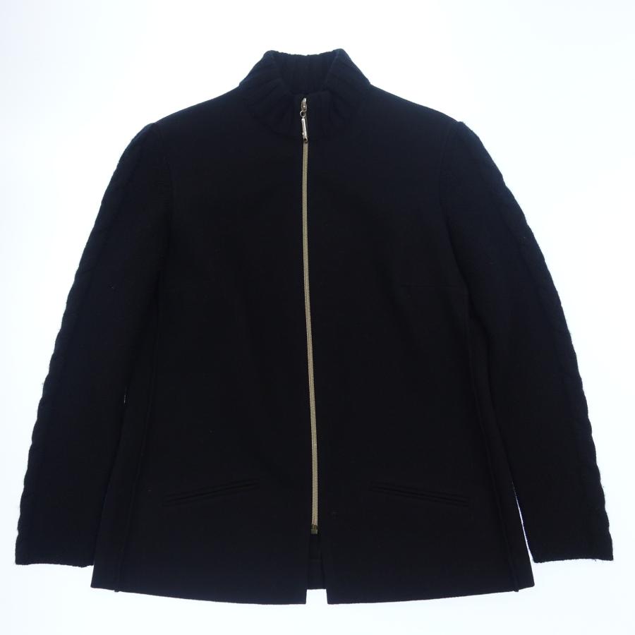 美品◇ヘルノ ジップアップブルゾン ウール×カシミヤ レディース 