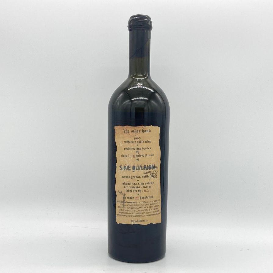 シネ クア ノン ジ アザー ハンド 1995 750ml 13.5%【D4】 シネ クア ノン ジ アザー ハンド 1995 750ml 13.5%【D4