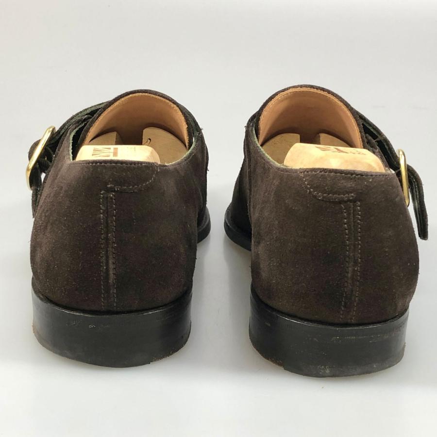 ジョセフチーニー レザーシューズ シングルストラップ スエード WALTER メンズ サイズUK7.5 ブラウン JOSEPH CHEANEY 約26.5cm【AFC41】_2