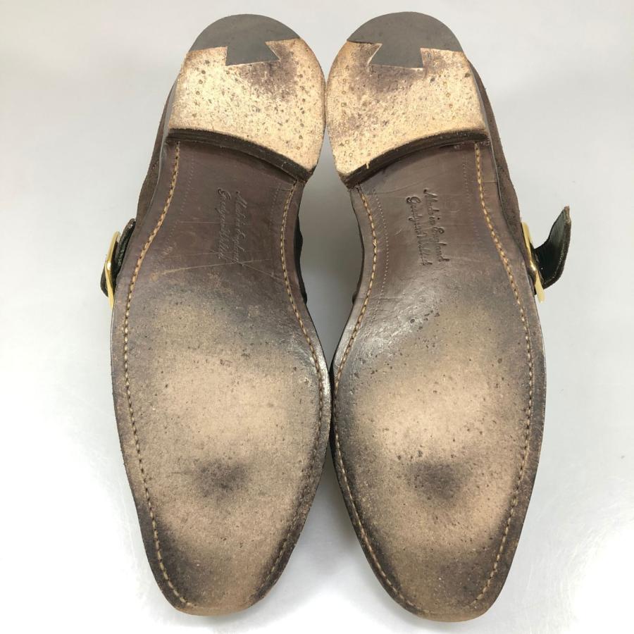 ジョセフチーニー レザーシューズ シングルストラップ スエード WALTER メンズ サイズUK7.5 ブラウン JOSEPH CHEANEY 約26.5cm【AFC41】_3