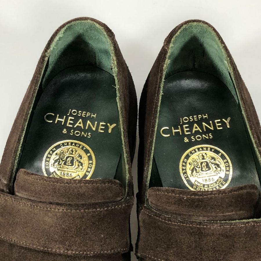 ジョセフチーニー レザーシューズ シングルストラップ スエード WALTER メンズ サイズUK7.5 ブラウン JOSEPH CHEANEY 約26.5cm【AFC41】_4