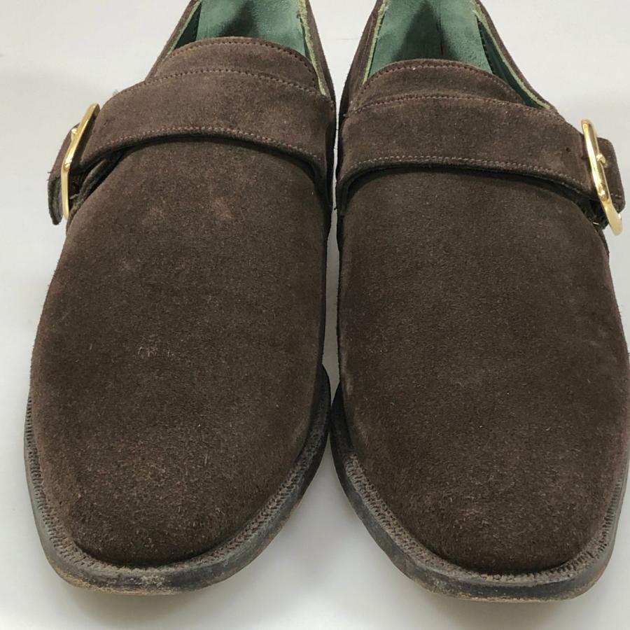 ジョセフチーニー レザーシューズ シングルストラップ スエード WALTER メンズ サイズUK7.5 ブラウン JOSEPH CHEANEY 約26.5cm【AFC41】_5