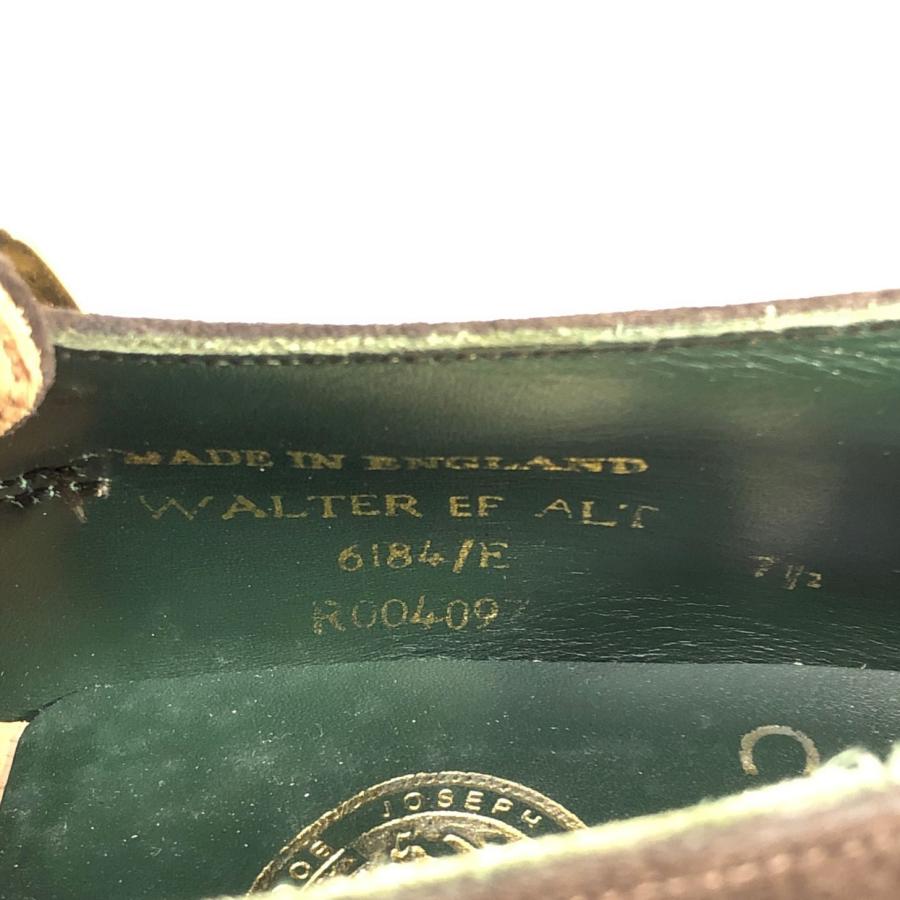 ジョセフチーニー レザーシューズ シングルストラップ スエード WALTER メンズ サイズUK7.5 ブラウン JOSEPH CHEANEY 約26.5cm【AFC41】_6