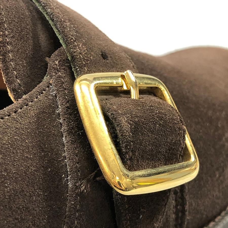 ジョセフチーニー レザーシューズ シングルストラップ スエード WALTER メンズ サイズUK7.5 ブラウン JOSEPH CHEANEY 約26.5cm【AFC41】_9