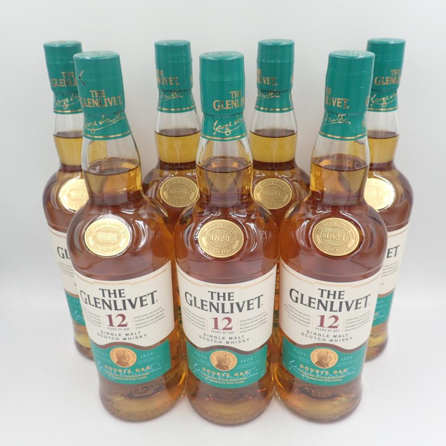 【セット】グレンリベット 12年 ダブルオーク シングルモルト 700ml 40％ THE GLENLIVET 7本セット 同梱不可【7F