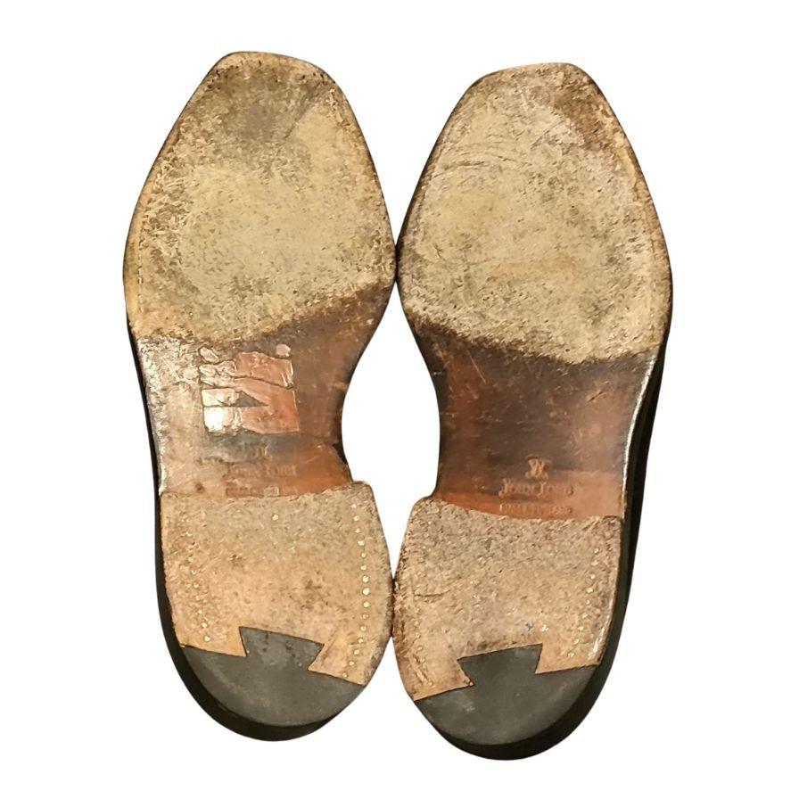 ジョンロブ　ネイビー レザー シューズ サイズ8 ジョンロブ ネイビー レザー シューズ サイズ8 ジョンロブ