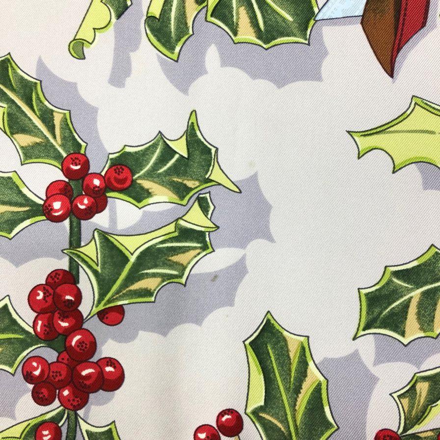 エルメス カレ90 neige d antan 去年の雪 ネイビー レディース