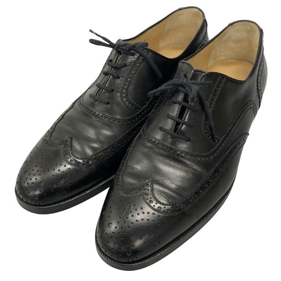 タニノクリスチー レースアップシューズ ウィングチップ ブラック