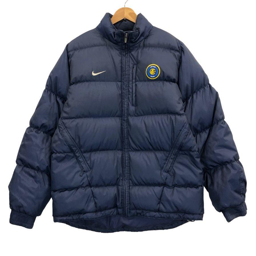 美品◇ナイキ ダウンジャケット インテル ロゴワッペン メンズ サイズM