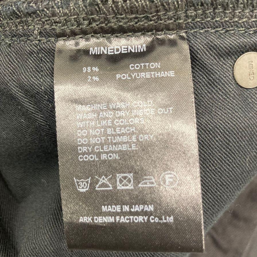 極美品◇マインデニム デニムパンツ ブラック サイズ11 MINEDENIM 