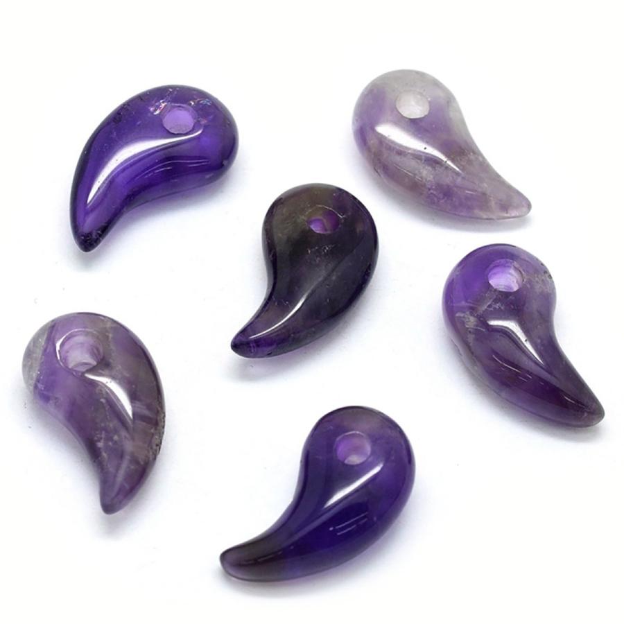 アメジスト勾玉 古代勾玉10mm アメジスト 【メール便可】｜マライカ公式通販