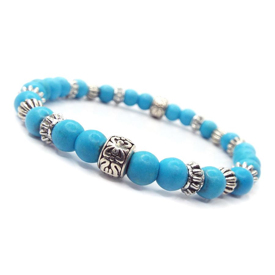 天然石 パワーストーン ブレスレット メンズ アクセサリー ターコイズ