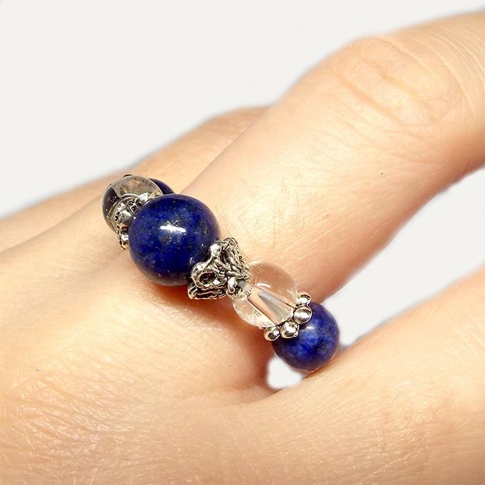 天然石 パワーストーン ジュエリーリング 指輪 ラピスラズリ : 天然石