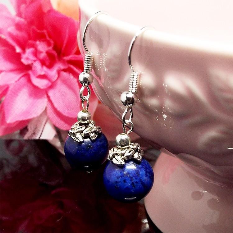 k18 ラピスラズリ　フラワーピアス ラピスラズリとお花のピアス k18 ラピスラズリ フラワーピアス Lapis