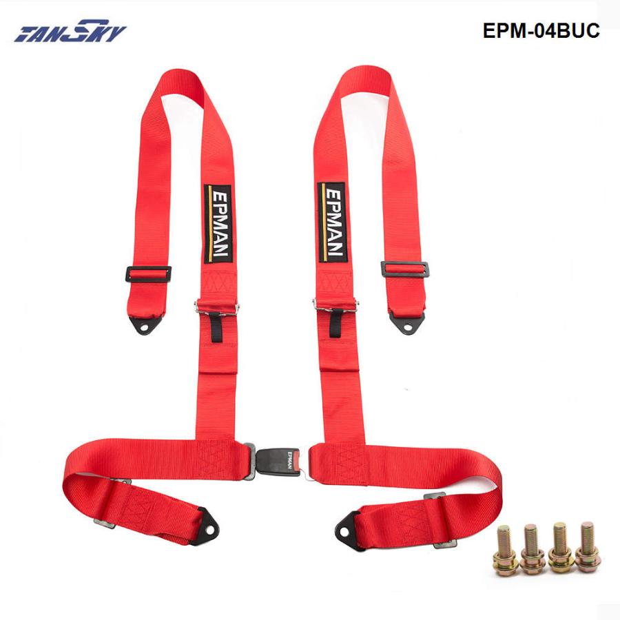 EPMAN 4点式シートベルト ノーマルバックル レーシングハーネス 3